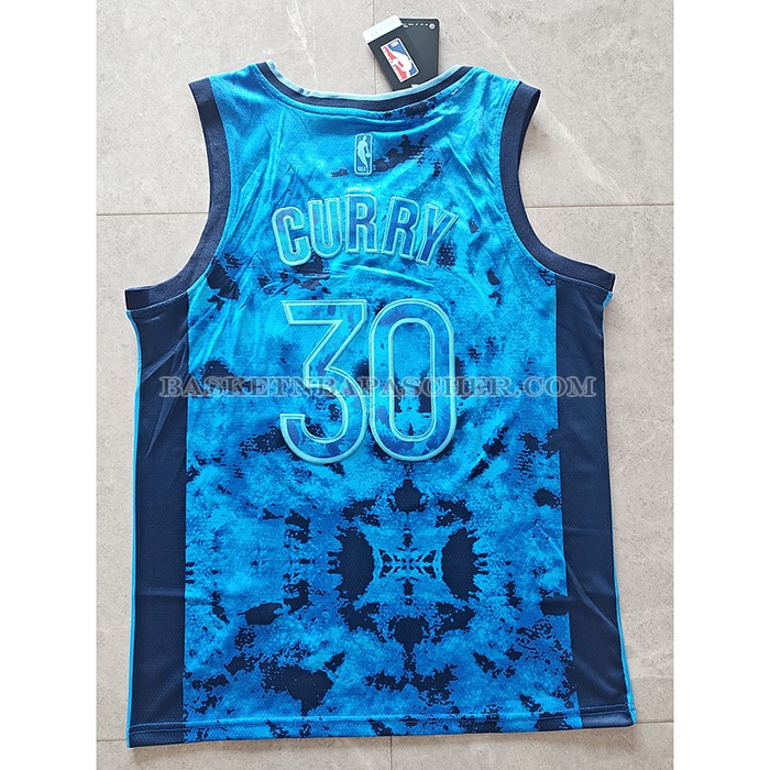 Maillot Golden State Warriors Stephen Curry NO 30 Select Series 2023 Bleu